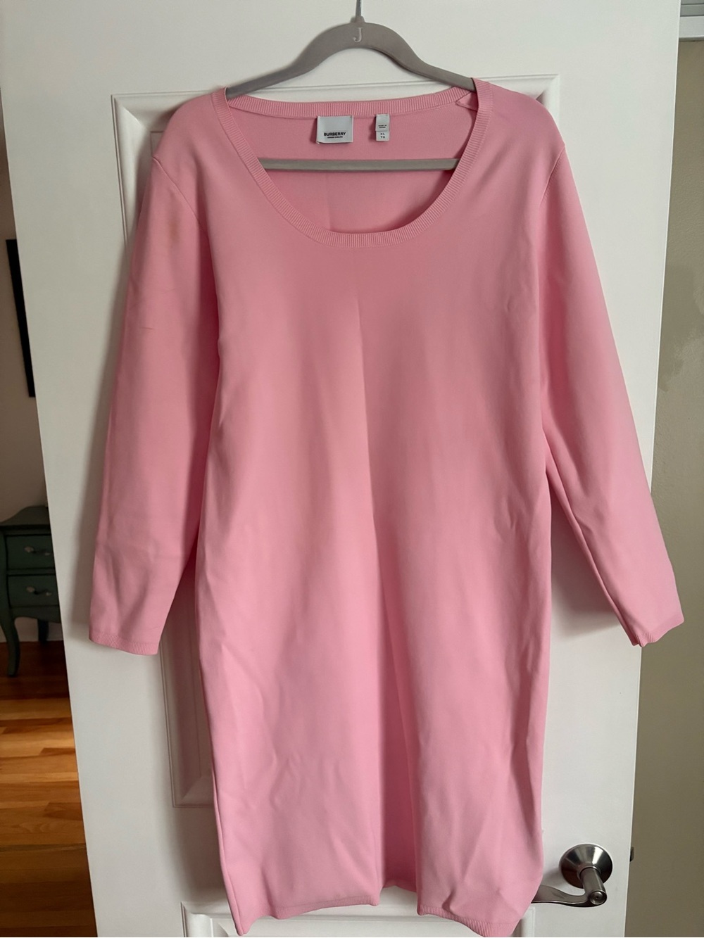Burberry Pink Scoop-Neck Tunic Dress